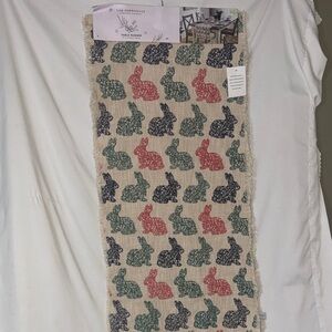 Easter 16 X 72 Farmhouse by Rachel Ashwell Bunny Table Runner